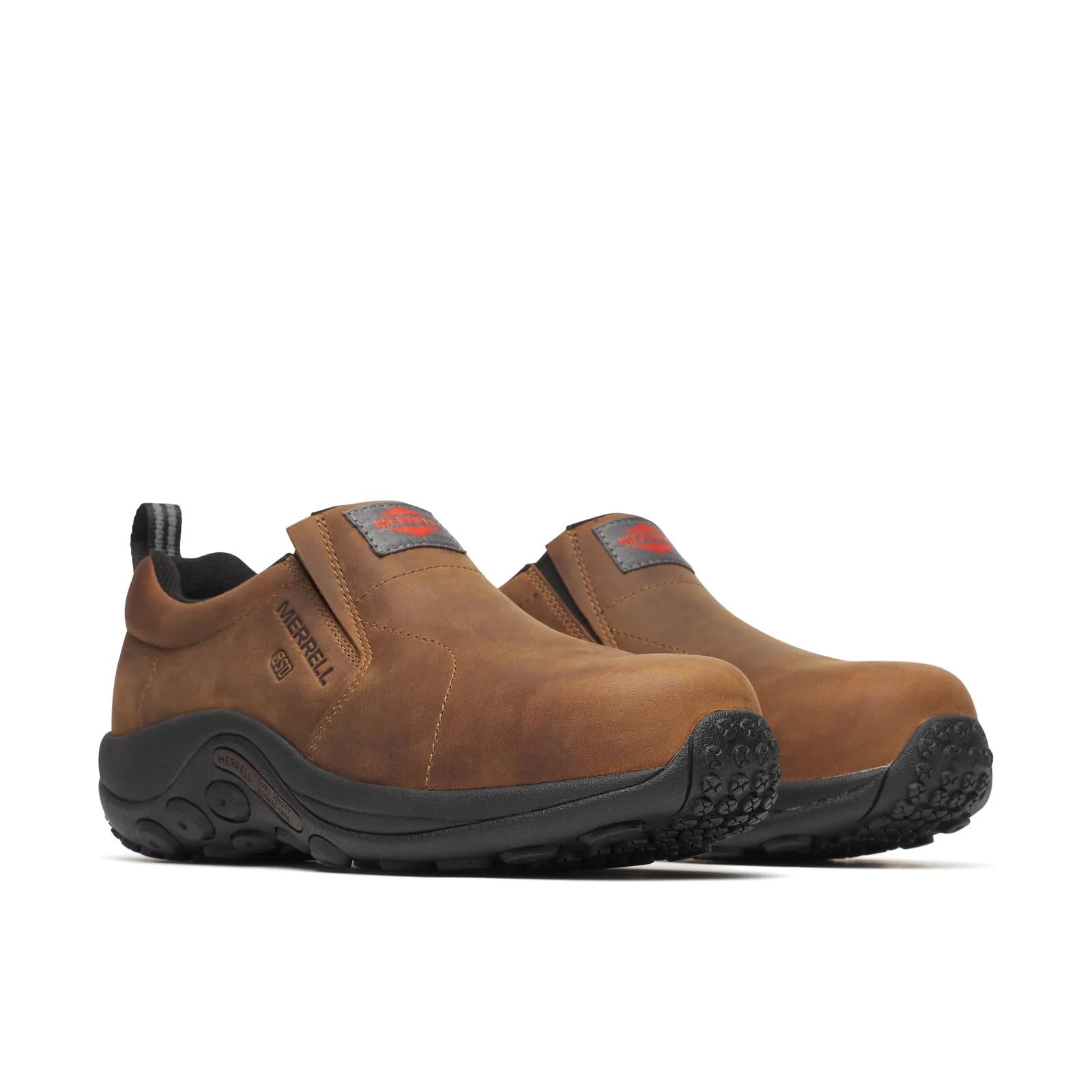 Jungle Moc Leather Hi-Vis Carbon Fiber Static Dissipative 10 Low Wide Width - Sale | Merrell Onsale