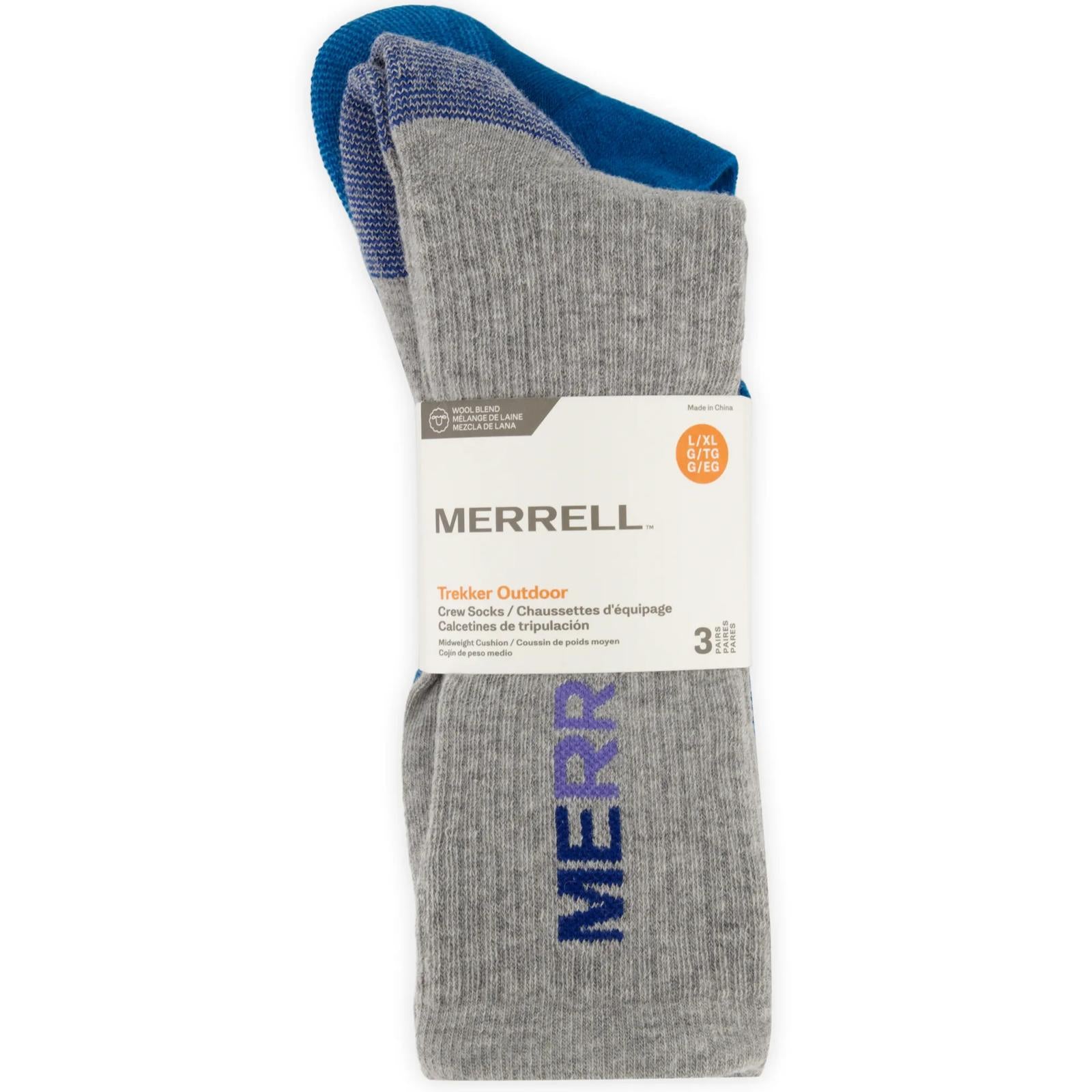 Trekker Outdoor Crew Sock 3 Pack - Socks | Merrell Discount