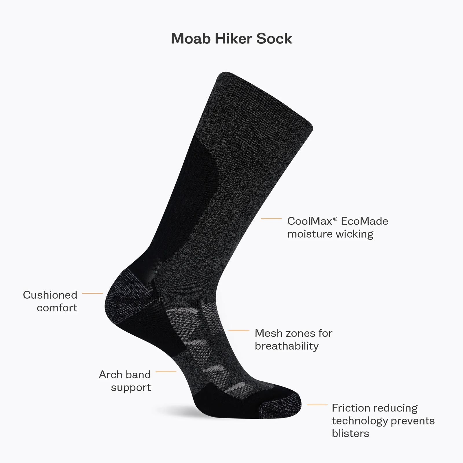 Moab Hiking Quarter Sock - Socks | Merrell Onsale