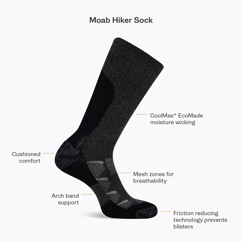 Moab Hiker Crew  Sock - Socks | Merrell Discount