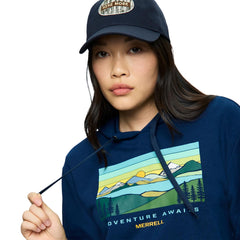 Await Adventure Semi-Cropped Graphic Hoody - Tops | Merrell Discount